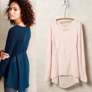Anthropologie Knotted and Knotted Sweater